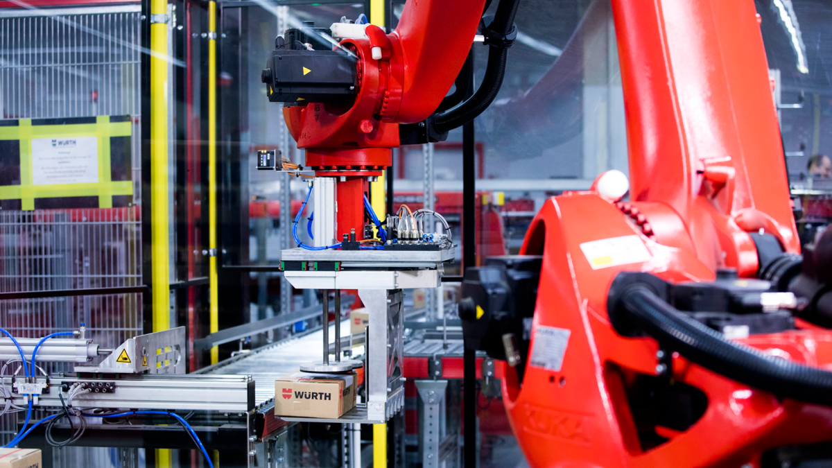 Robots for automated logistics processes
